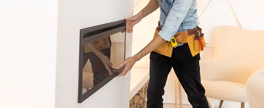 Metal Fireplace Installation in Hudson, Ohio